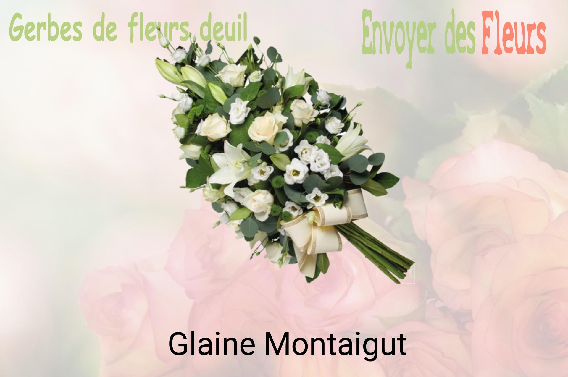 Gerbe de fleurs de deuil livrée à Glaine-Montaigut